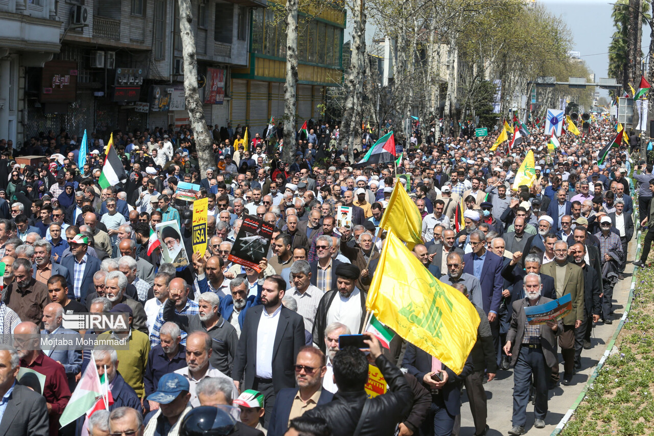 شکوه اجتماع حق‌جویان گیل و دیلم در حمایت از مظلومان