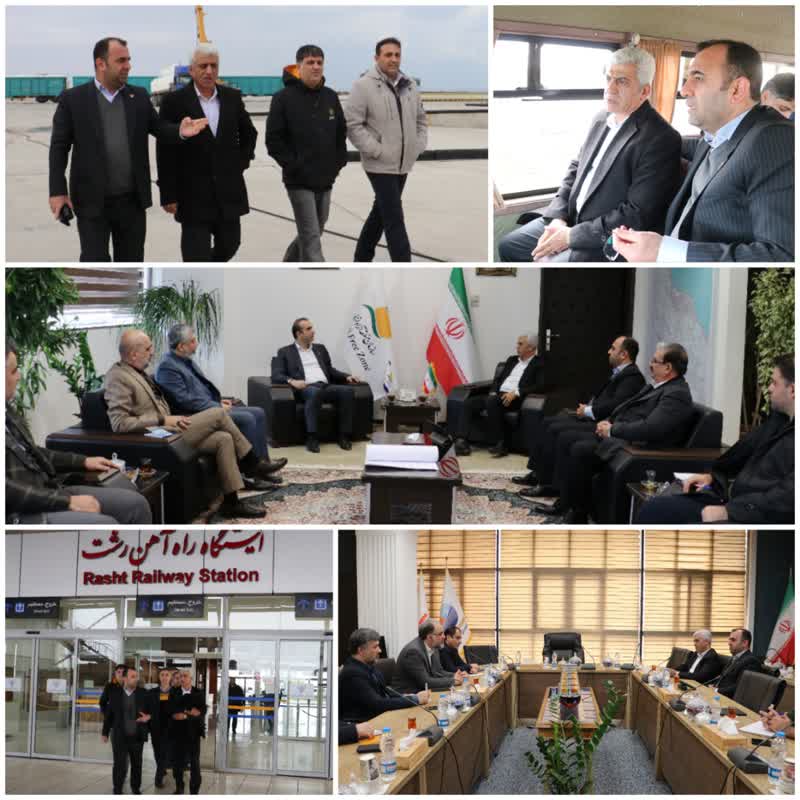 سفر یک روزه معاون بازرگانی و بهره‌برداری راه‌آهن ج.ا.ا به اداره کل راه‌آهن شمال٢
