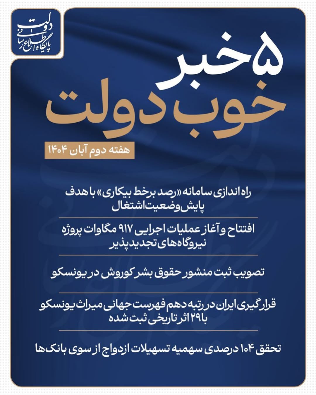 خبرهای خوب دولت برای ایرانیان ؛ پنج خبر از ثبت منشور حقوق بشر تا تسهیلات ازدواج